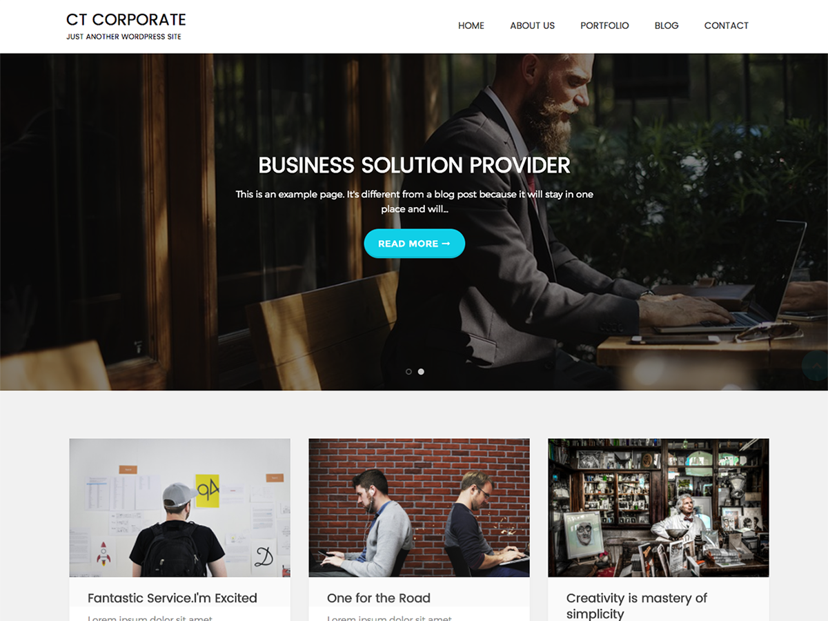 CT Corporate Preview Wordpress Theme - Rating, Reviews, Preview, Demo & Download