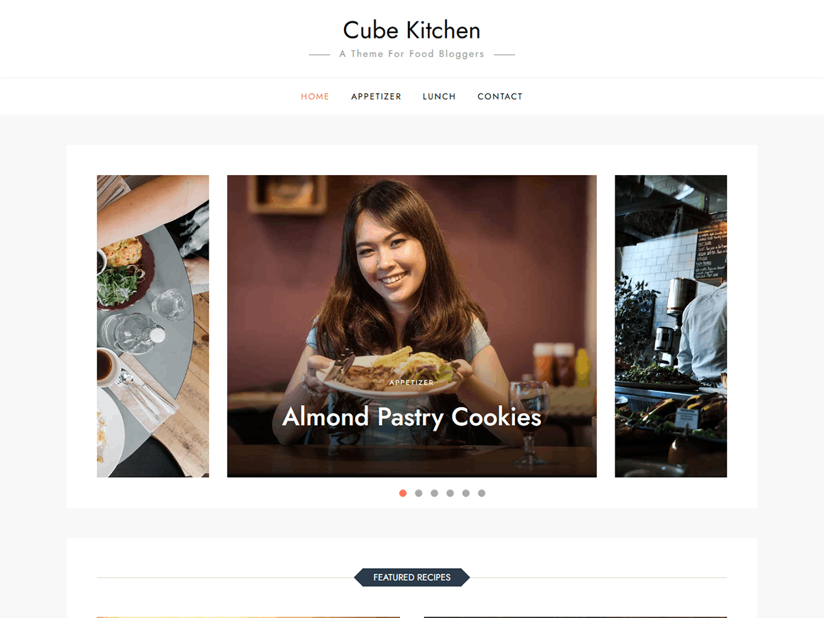 Cube Kitchen Preview Wordpress Theme - Rating, Reviews, Preview, Demo & Download