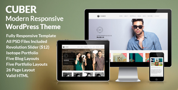 Cuber Preview Wordpress Theme - Rating, Reviews, Preview, Demo & Download