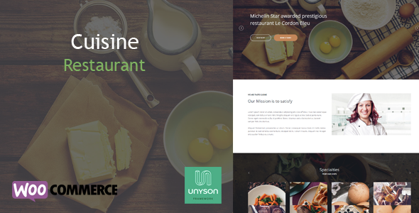 Cuisine Preview Wordpress Theme - Rating, Reviews, Preview, Demo & Download