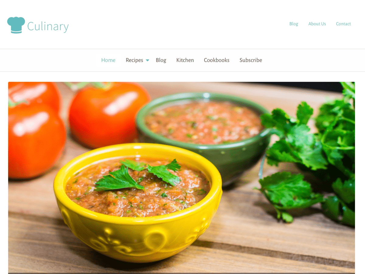 Culinary Preview Wordpress Theme - Rating, Reviews, Preview, Demo & Download