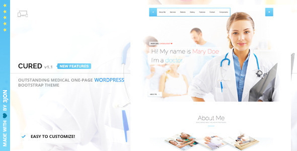 Cured Preview Wordpress Theme - Rating, Reviews, Preview, Demo & Download