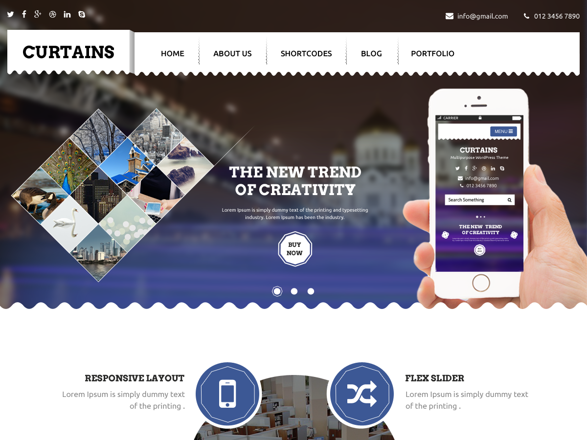 Curtains Preview Wordpress Theme - Rating, Reviews, Preview, Demo & Download