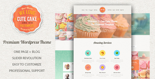 Cute Cake Preview Wordpress Theme - Rating, Reviews, Preview, Demo & Download