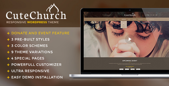 CuteChurch Preview Wordpress Theme - Rating, Reviews, Preview, Demo & Download