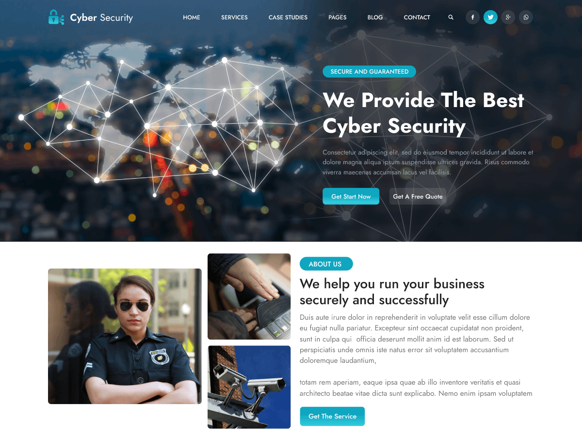 Cyber Security Preview Wordpress Theme - Rating, Reviews, Preview, Demo & Download