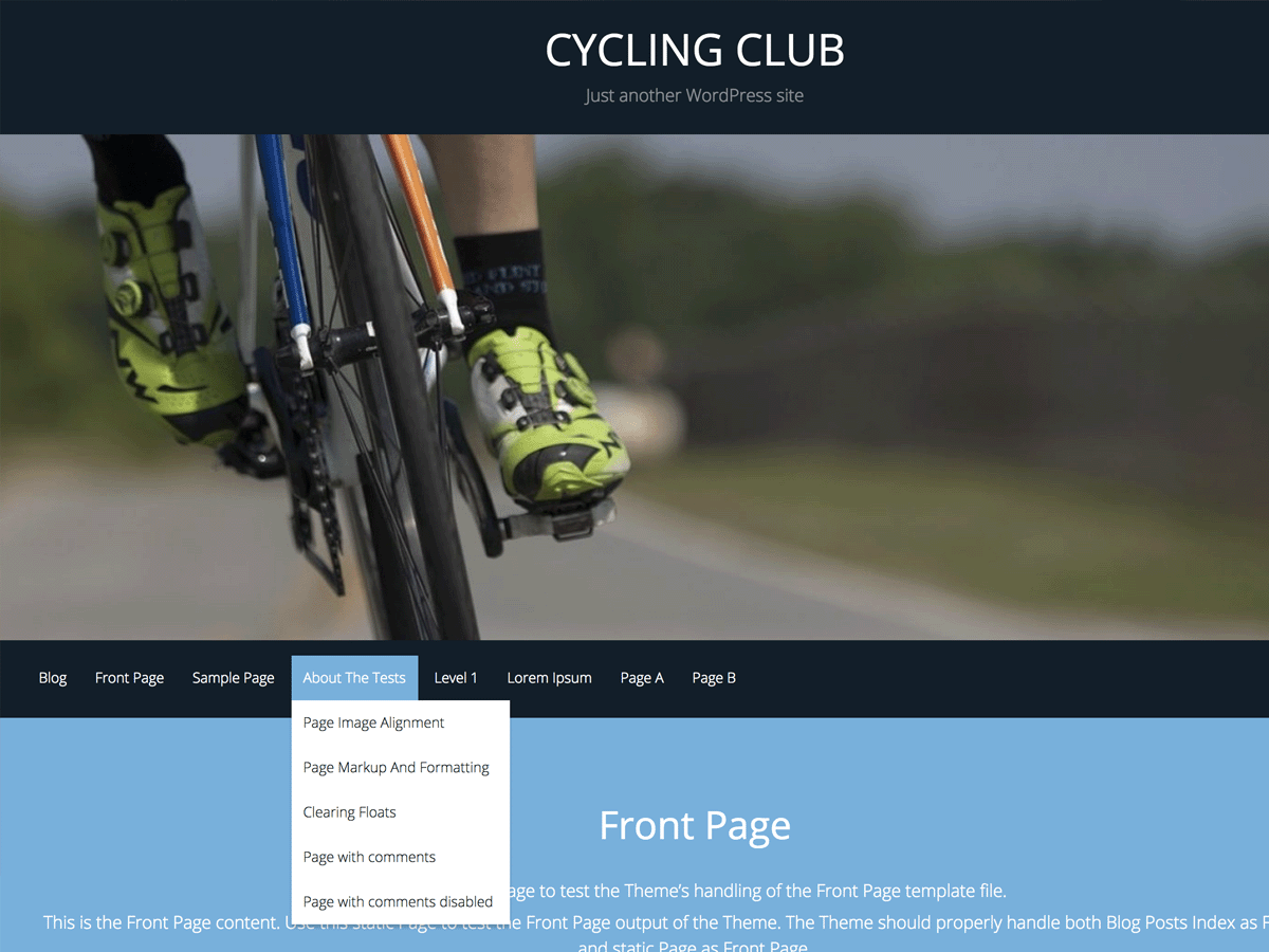 CyclingClub Preview Wordpress Theme - Rating, Reviews, Preview, Demo & Download