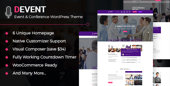 D Event Preview Wordpress Theme - Rating, Reviews, Preview, Demo & Download