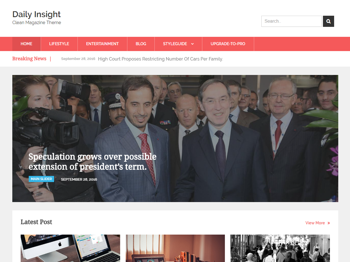 Daily Insight Preview Wordpress Theme - Rating, Reviews, Preview, Demo & Download