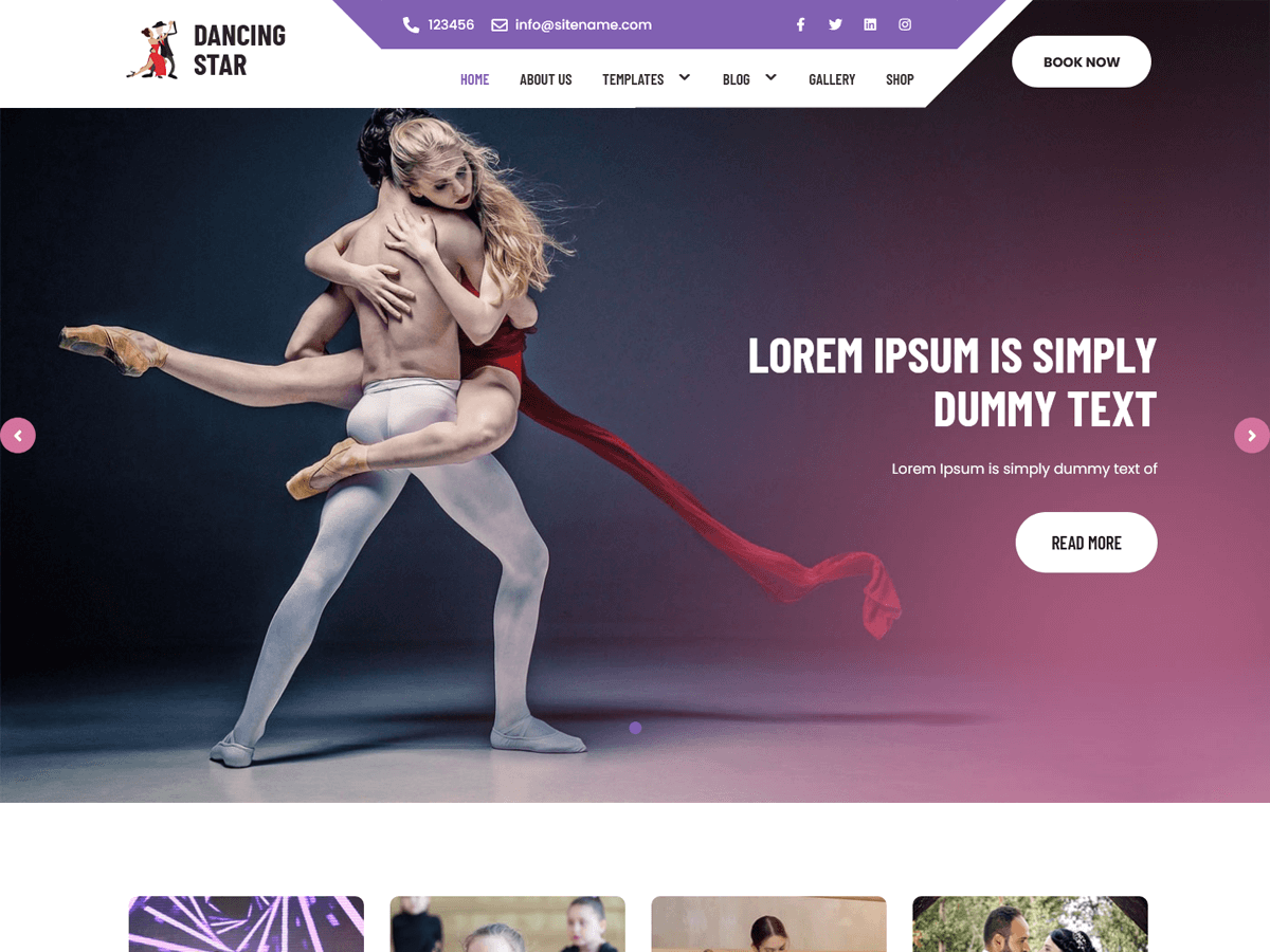 Dancing Star Preview Wordpress Theme - Rating, Reviews, Preview, Demo & Download