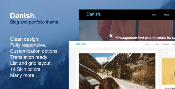 Danish Preview Wordpress Theme - Rating, Reviews, Preview, Demo & Download
