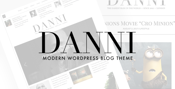 Danni Preview Wordpress Theme - Rating, Reviews, Preview, Demo & Download