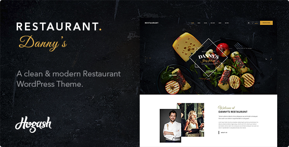 Dannys Restaurant Preview Wordpress Theme - Rating, Reviews, Preview, Demo & Download