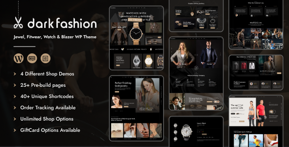Dark Fashion Preview Wordpress Theme - Rating, Reviews, Preview, Demo & Download