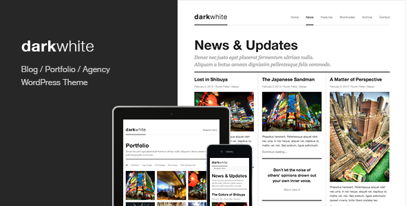 Darkwhite Preview Wordpress Theme - Rating, Reviews, Preview, Demo & Download