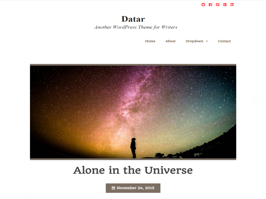 Datar Preview Wordpress Theme - Rating, Reviews, Preview, Demo & Download