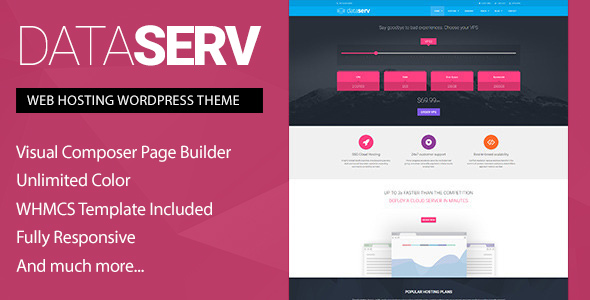 Dataserv Preview Wordpress Theme - Rating, Reviews, Preview, Demo & Download