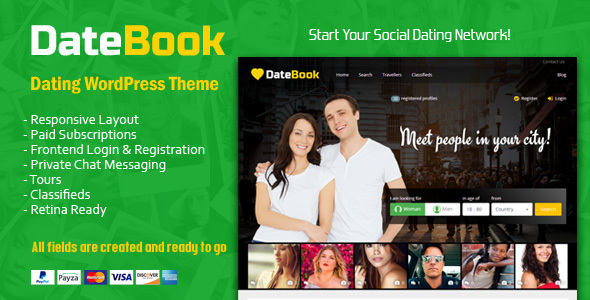 DateBook Preview Wordpress Theme - Rating, Reviews, Preview, Demo & Download