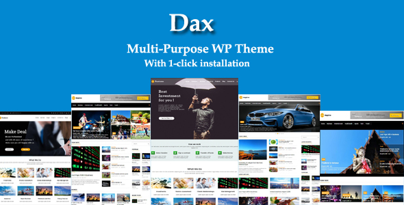 Dax Preview Wordpress Theme - Rating, Reviews, Preview, Demo & Download