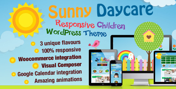 Daycare Preview Wordpress Theme - Rating, Reviews, Preview, Demo & Download