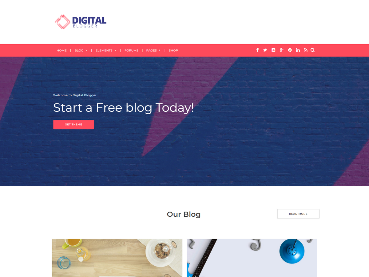 DBlogger Preview Wordpress Theme - Rating, Reviews, Preview, Demo & Download