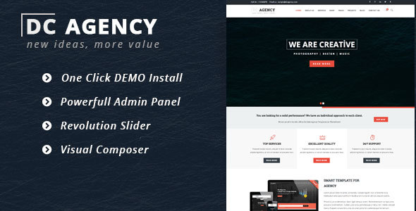 DC Agency Preview Wordpress Theme - Rating, Reviews, Preview, Demo & Download