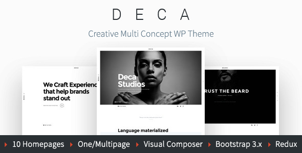 DECA Preview Wordpress Theme - Rating, Reviews, Preview, Demo & Download