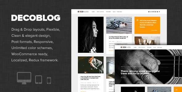 Decoblog Preview Wordpress Theme - Rating, Reviews, Preview, Demo & Download