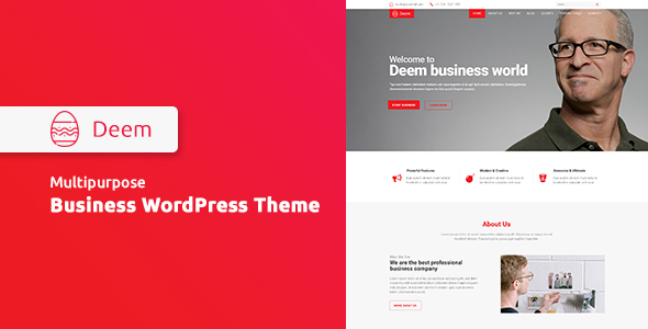 Deem Preview Wordpress Theme - Rating, Reviews, Preview, Demo & Download