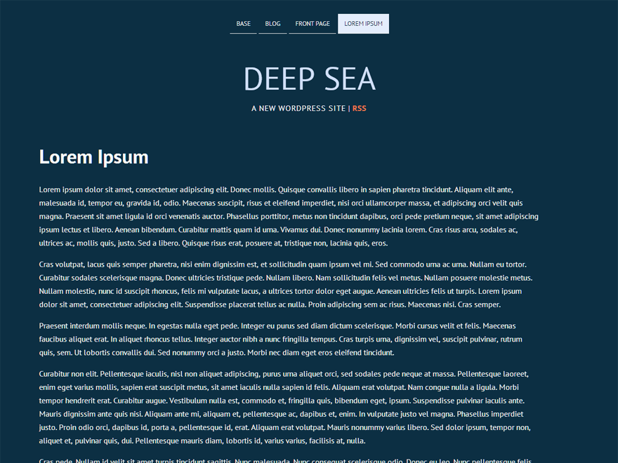 Deep Sea Preview Wordpress Theme - Rating, Reviews, Preview, Demo & Download