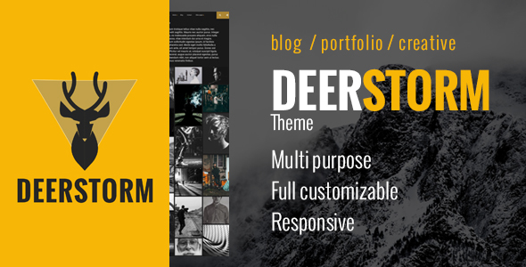 Deerstorm Preview Wordpress Theme - Rating, Reviews, Preview, Demo & Download