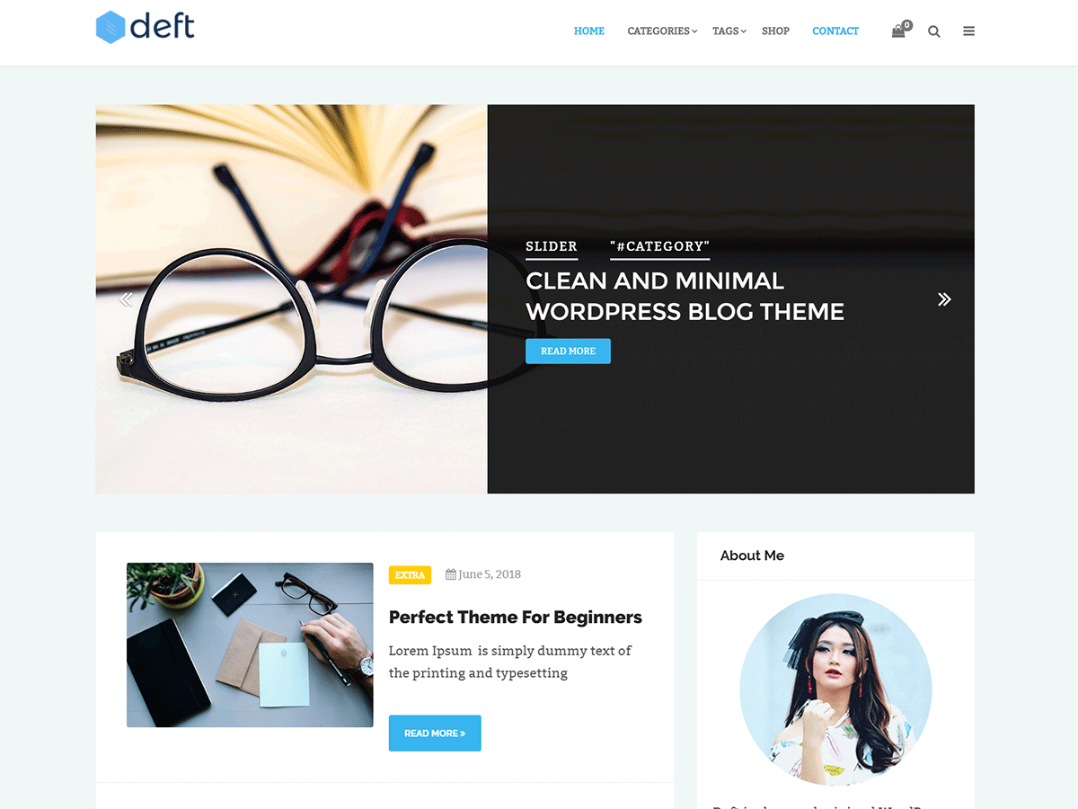 Deft Preview Wordpress Theme - Rating, Reviews, Preview, Demo & Download