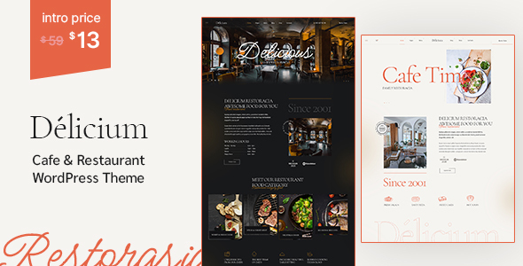 Delicium Preview Wordpress Theme - Rating, Reviews, Preview, Demo & Download
