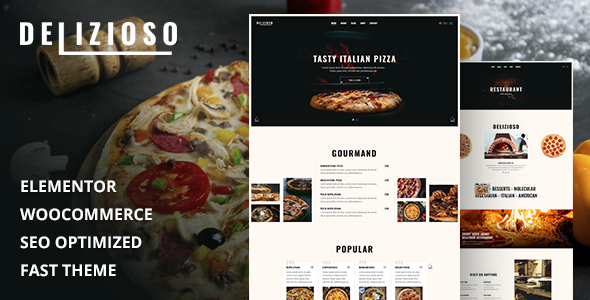 Delizioso Restaurant Preview Wordpress Theme - Rating, Reviews, Preview, Demo & Download