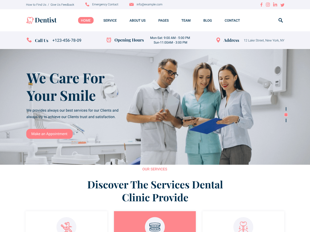 Dental Blocks Preview Wordpress Theme - Rating, Reviews, Preview, Demo & Download