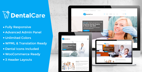Dental Care Preview Wordpress Theme - Rating, Reviews, Preview, Demo & Download
