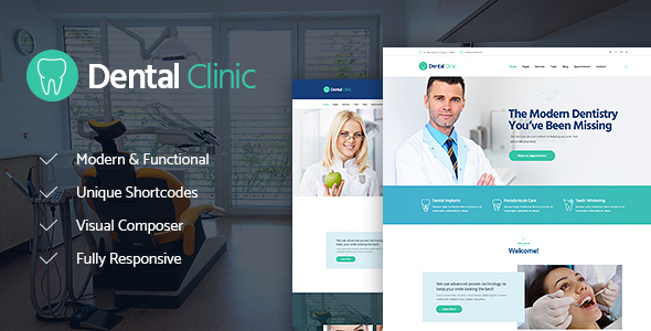 Dental Clinic Preview Wordpress Theme - Rating, Reviews, Preview, Demo & Download