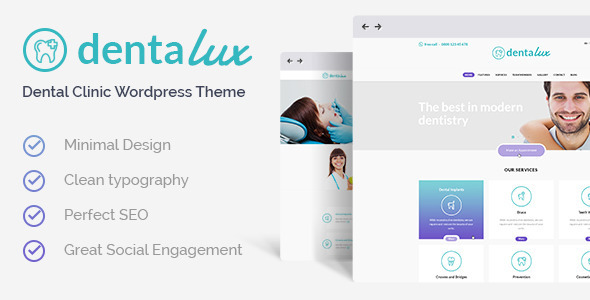 Dentalux Preview Wordpress Theme - Rating, Reviews, Preview, Demo & Download