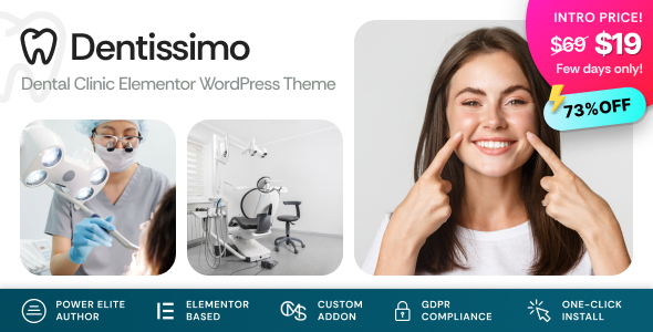 Dentissimo Preview Wordpress Theme - Rating, Reviews, Preview, Demo & Download