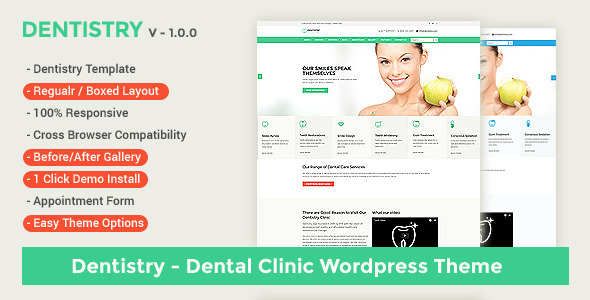 Dentistry Preview Wordpress Theme - Rating, Reviews, Preview, Demo & Download