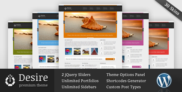 Desire Preview Wordpress Theme - Rating, Reviews, Preview, Demo & Download