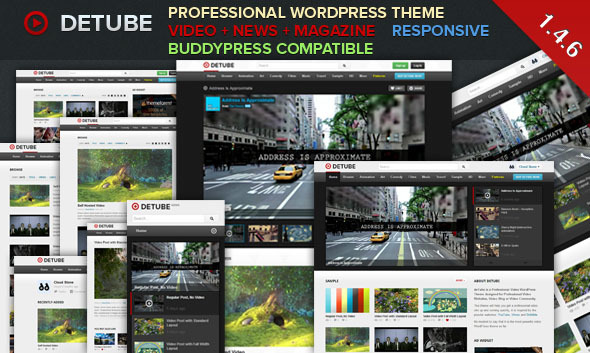 DeTube Preview Wordpress Theme - Rating, Reviews, Preview, Demo & Download