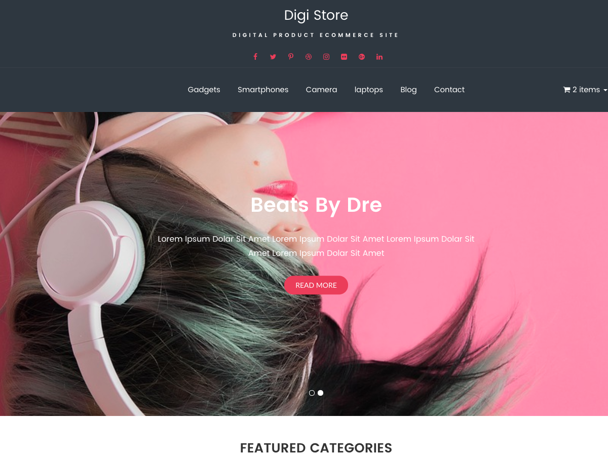 Digi Store Preview Wordpress Theme - Rating, Reviews, Preview, Demo & Download