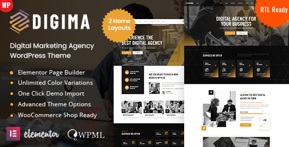 Digima Preview Wordpress Theme - Rating, Reviews, Preview, Demo & Download
