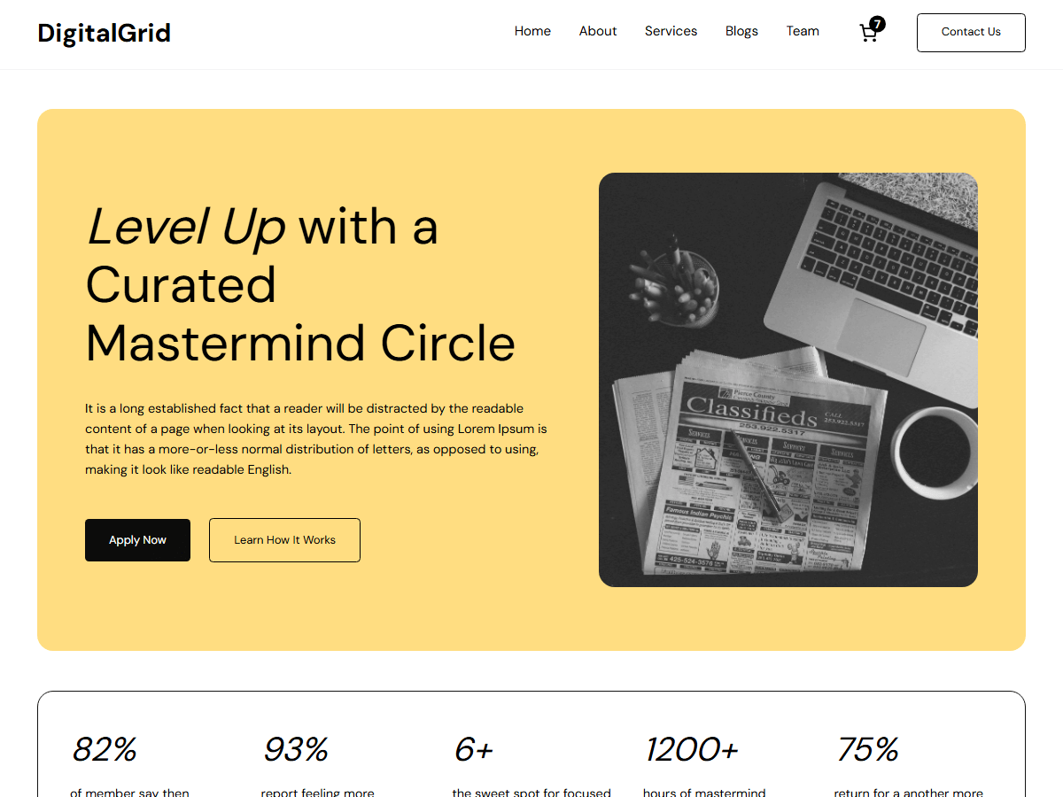 DigitalGrid Preview Wordpress Theme - Rating, Reviews, Preview, Demo & Download