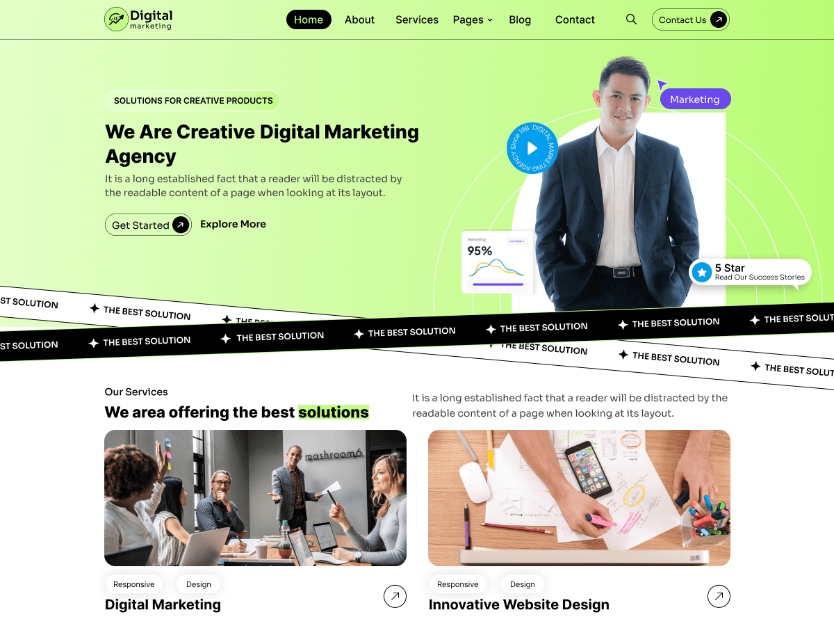 DigitalX Agencies Preview Wordpress Theme - Rating, Reviews, Preview, Demo & Download