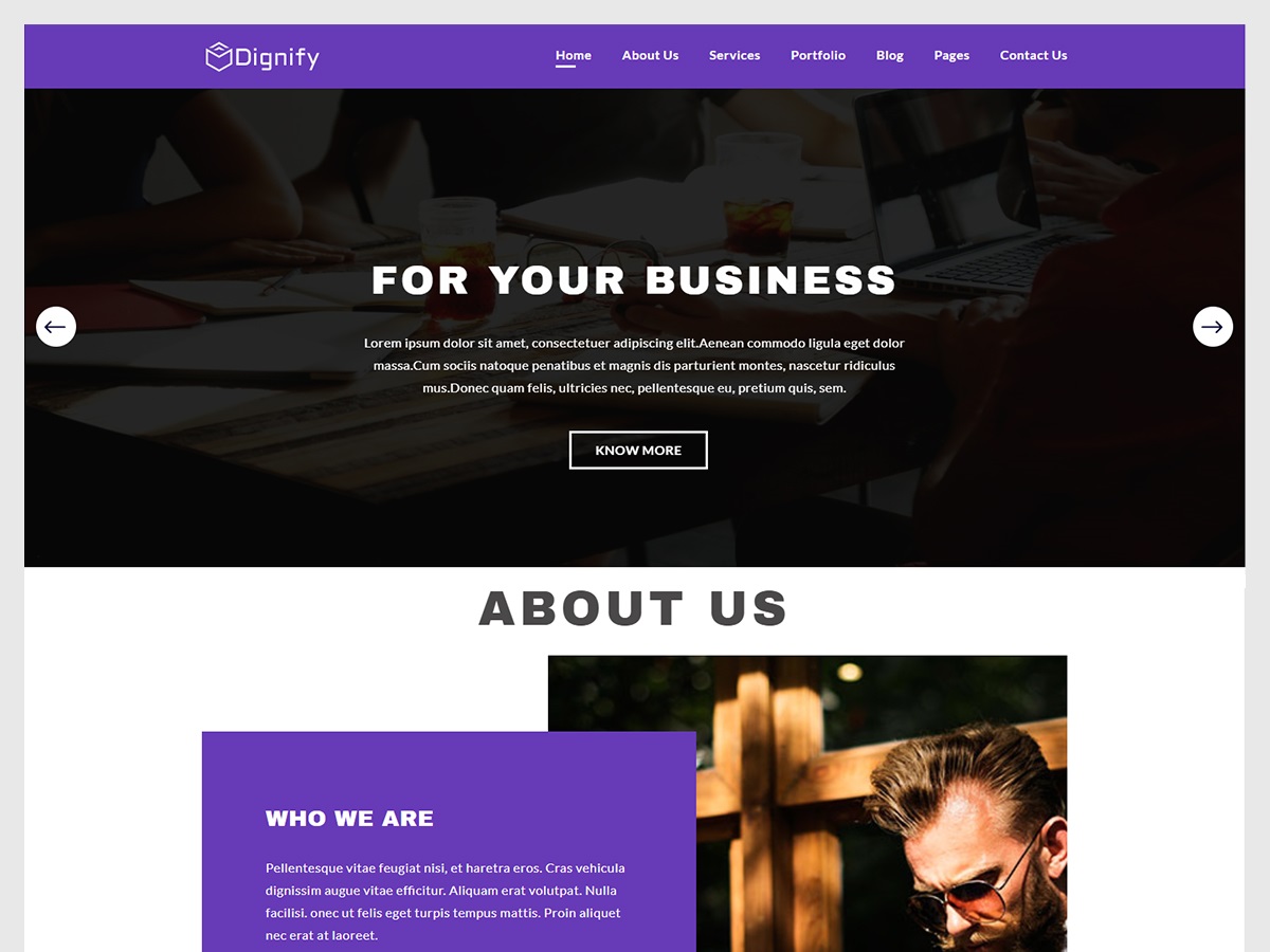 Dignify Preview Wordpress Theme - Rating, Reviews, Preview, Demo & Download