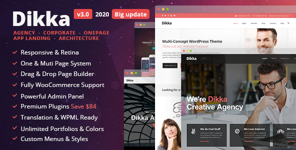 Dikka Preview Wordpress Theme - Rating, Reviews, Preview, Demo & Download