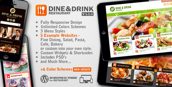 Dine Preview Wordpress Theme - Rating, Reviews, Preview, Demo & Download