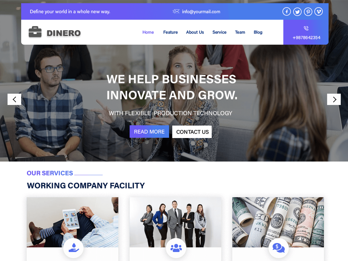 Dinero Preview Wordpress Theme - Rating, Reviews, Preview, Demo & Download